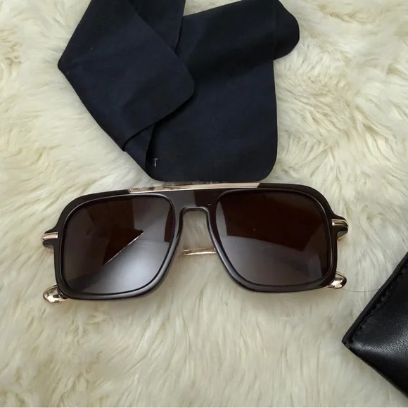 PAST MIDNIGHT The Retro Brown SUNGLASSES BRAND NEW - Picture 7 of 8